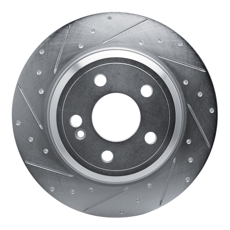 DFC 20-25 Mercedes-Benz GLE350 Rear Left Drilled & Slotted Silver Brake Rotor