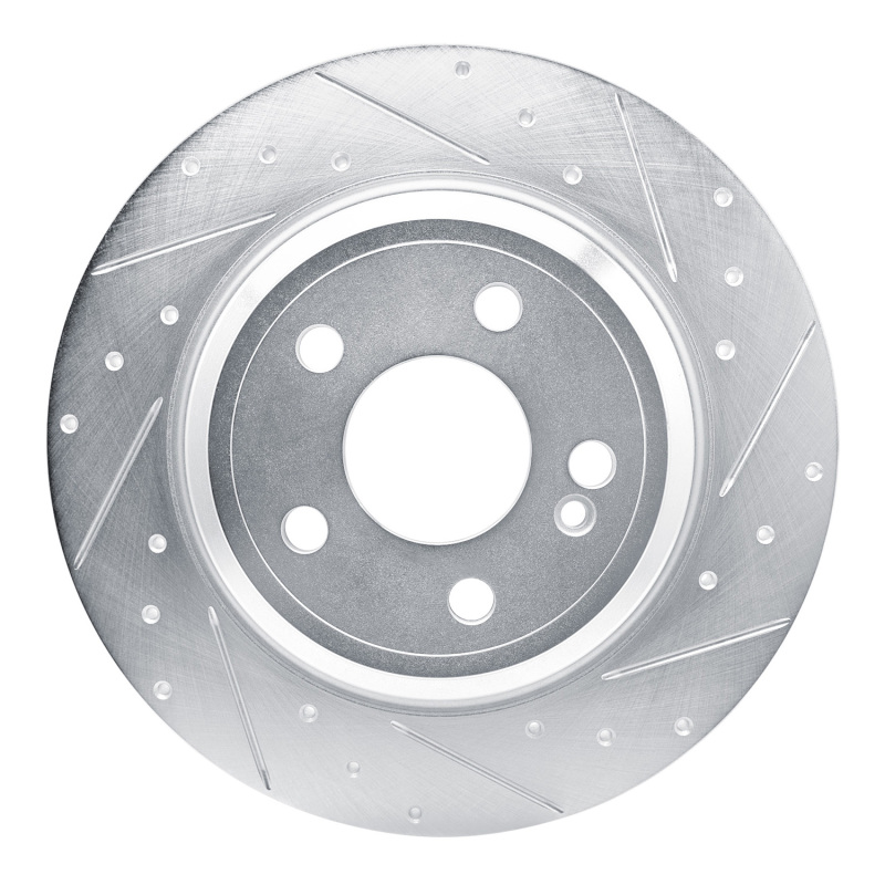 DFC 20-25 Mercedes-Benz GLE350 Rear Right Drilled & Slotted Silver Brake Rotor