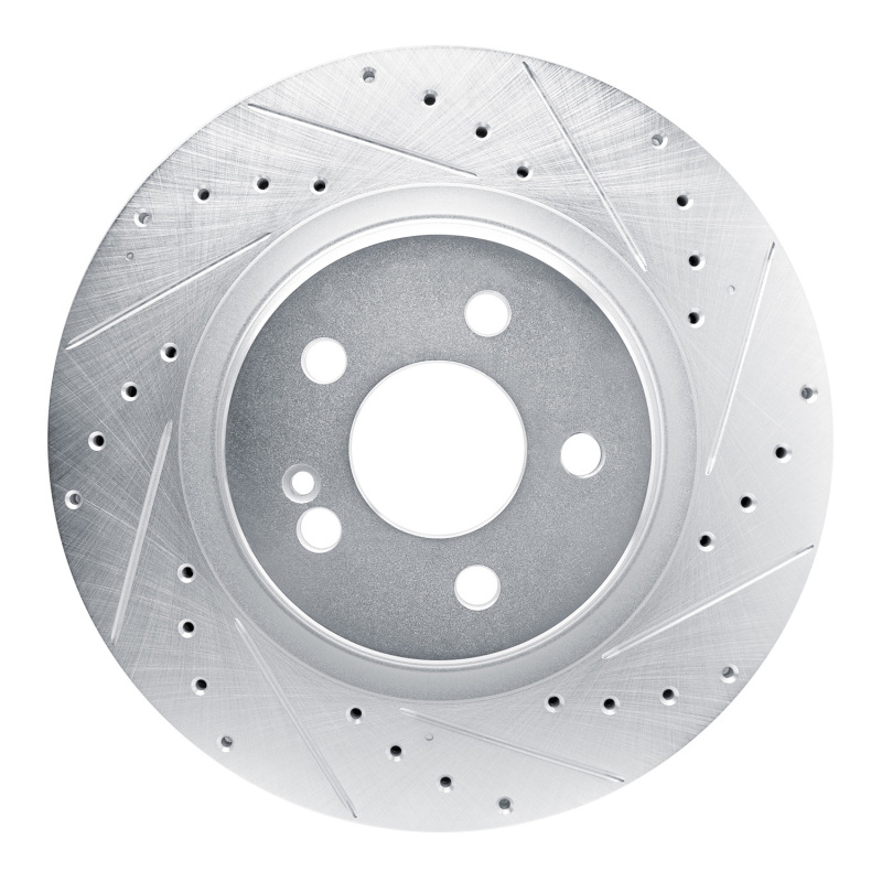 DFC 20-26 Mercedes-Benz GLE350 Rear Right Drilled & Slotted Silver Brake Rotor