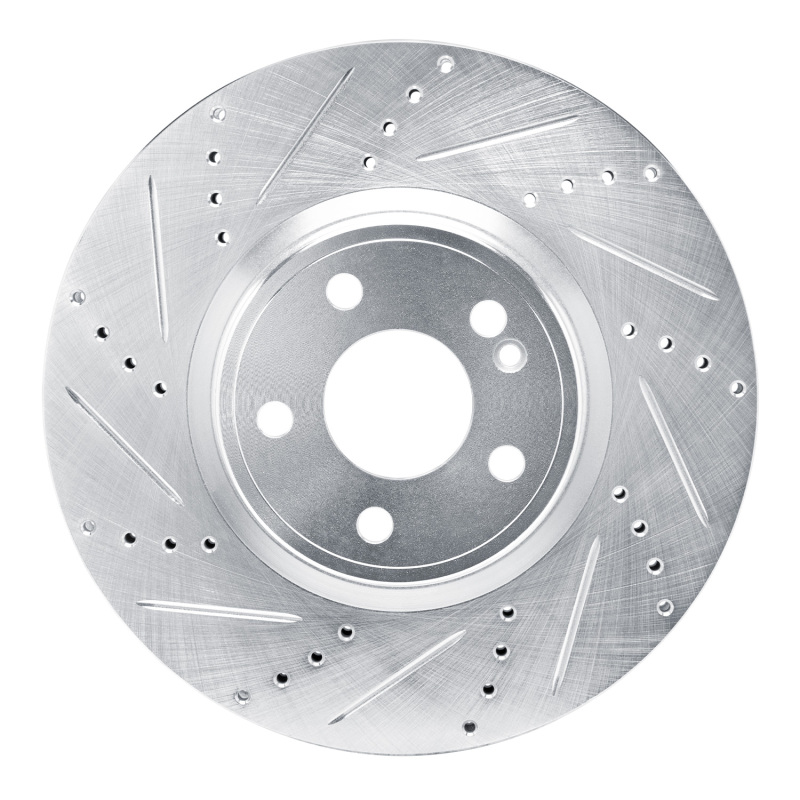 DFC 19-25 Mercedes-Benz GLA250 (USA/Canada) Front Left Drilled & Slotted Silver Brake Rotor