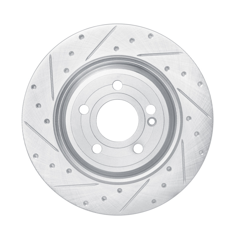 DFC 20-25 Mercedes-Benz EQB 250+ Rear Left Drilled & Slotted Silver Brake Rotor