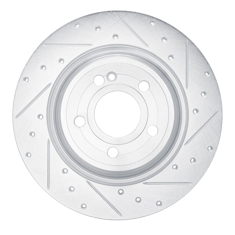 DFC 20-25 Mercedes-Benz CLA250 Rear Right Drilled & Slotted Silver Brake Rotor