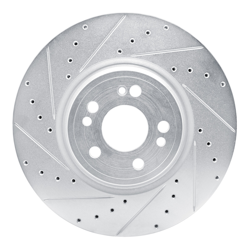 DFC 20-25 Mercedes-Benz GLE350 Front Left Drilled & Slotted Silver Brake Rotor