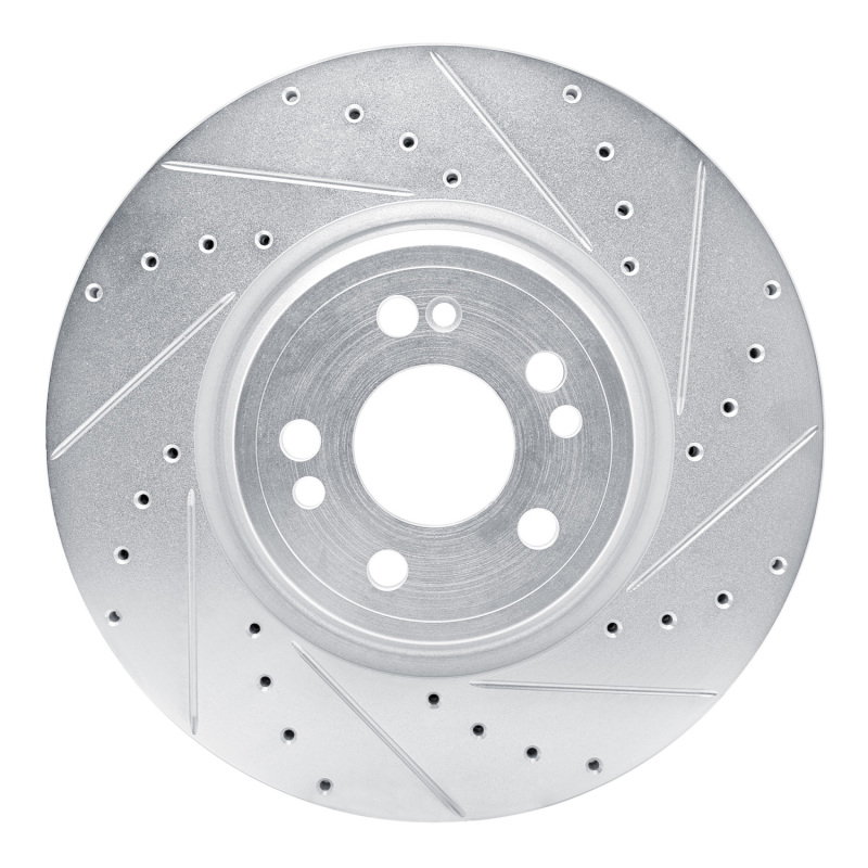 DFC 20-25 Mercedes-Benz GLE350 Front Right Drilled & Slotted Silver Brake Rotor