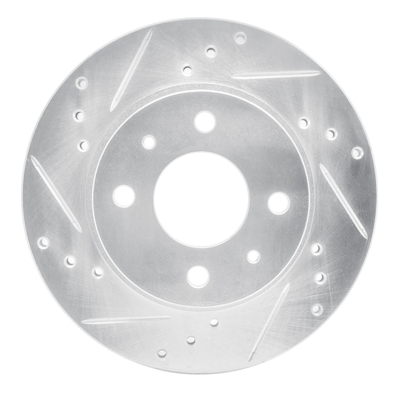 DFC 86-17 Nissan Pulsar NX Front Left Drilled & Slotted Silver Brake Rotor