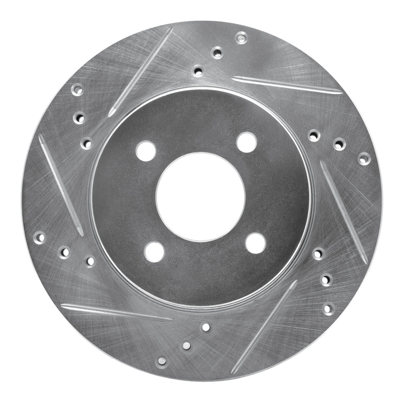 DFC 11-25 Nissan Micra (Canada) Front Left Drilled & Slotted Silver Brake Rotor
