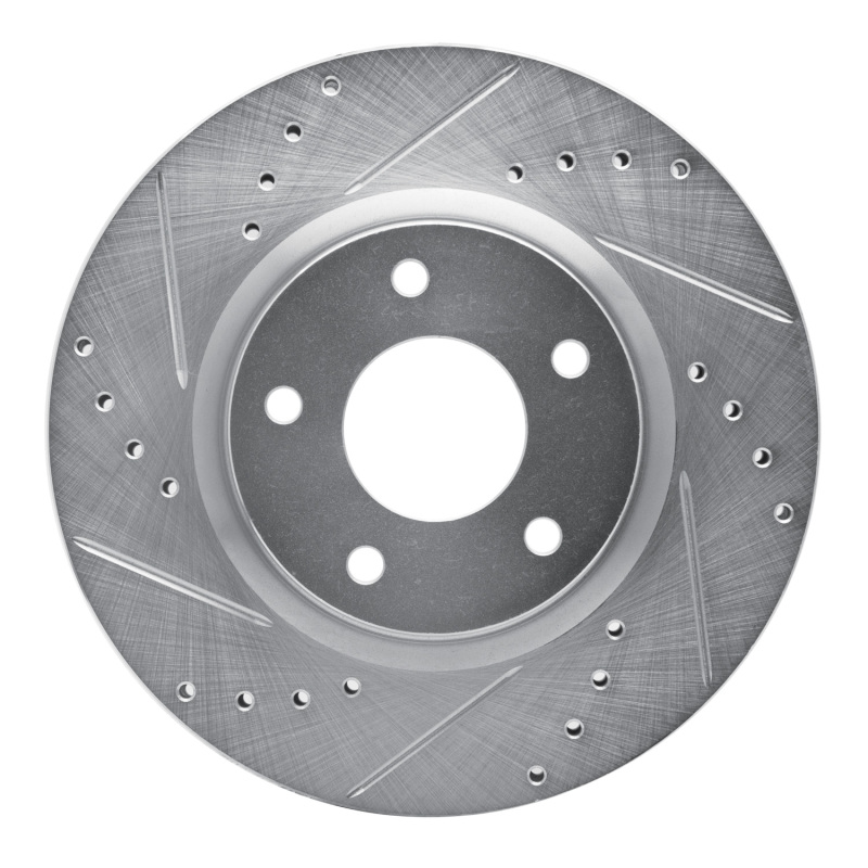 DFC 13-25 Nissan Altima Front Left Drilled & Slotted Silver Brake Rotor