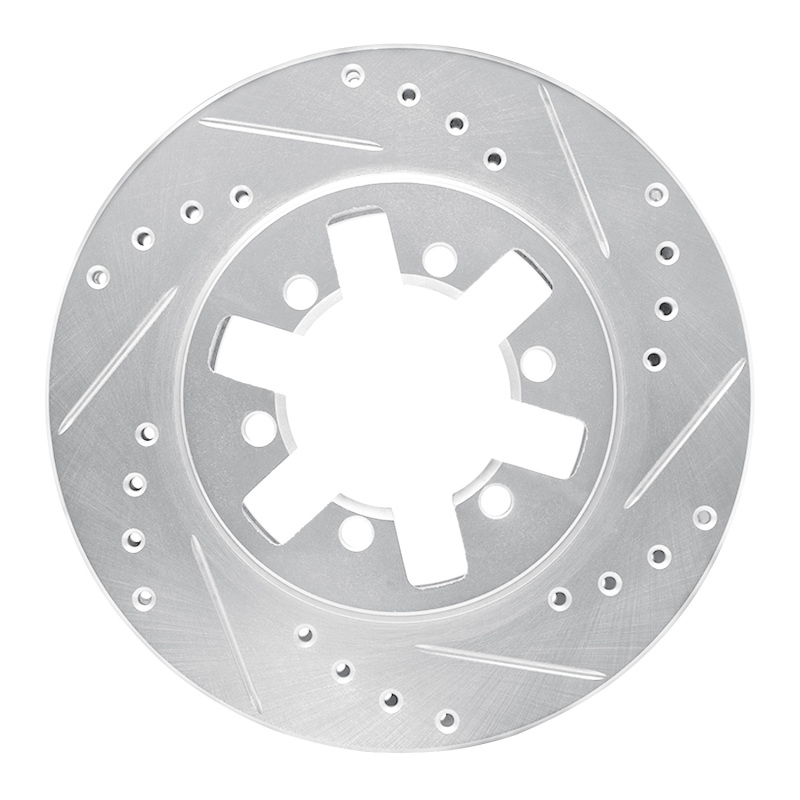 DFC 85-12 Nissan NP300 (Mexico) Front Right Drilled & Slotted Silver Brake Rotor