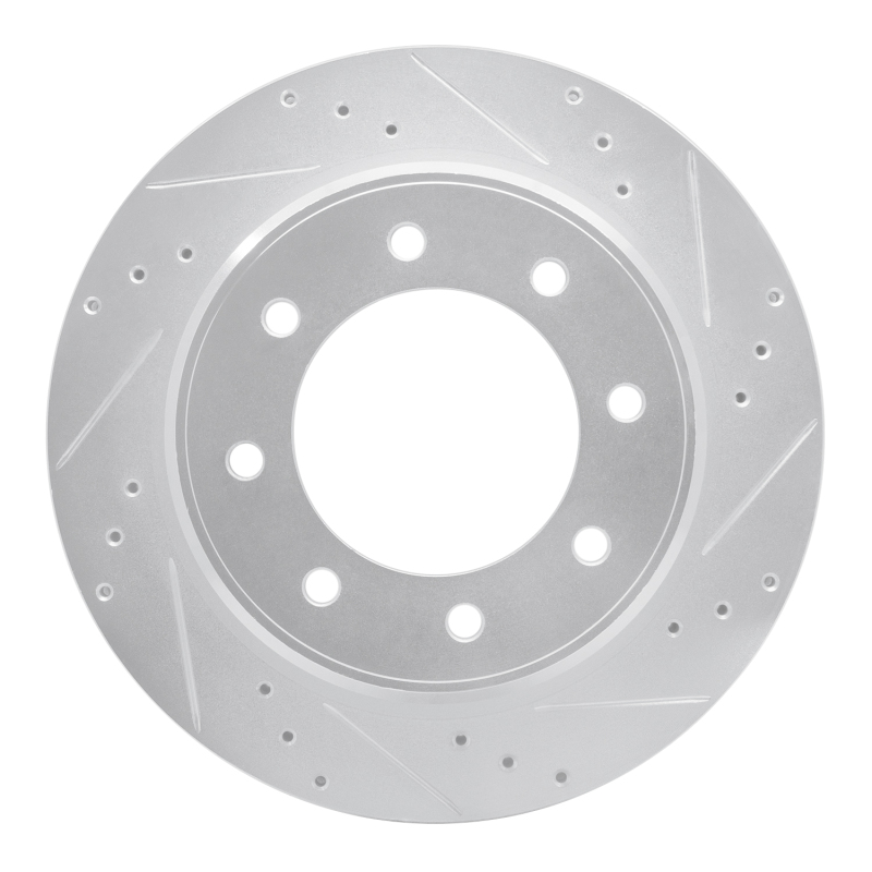 DFC 12-21 Nissan NV1500 Rear Right Drilled & Slotted Silver Brake Rotor