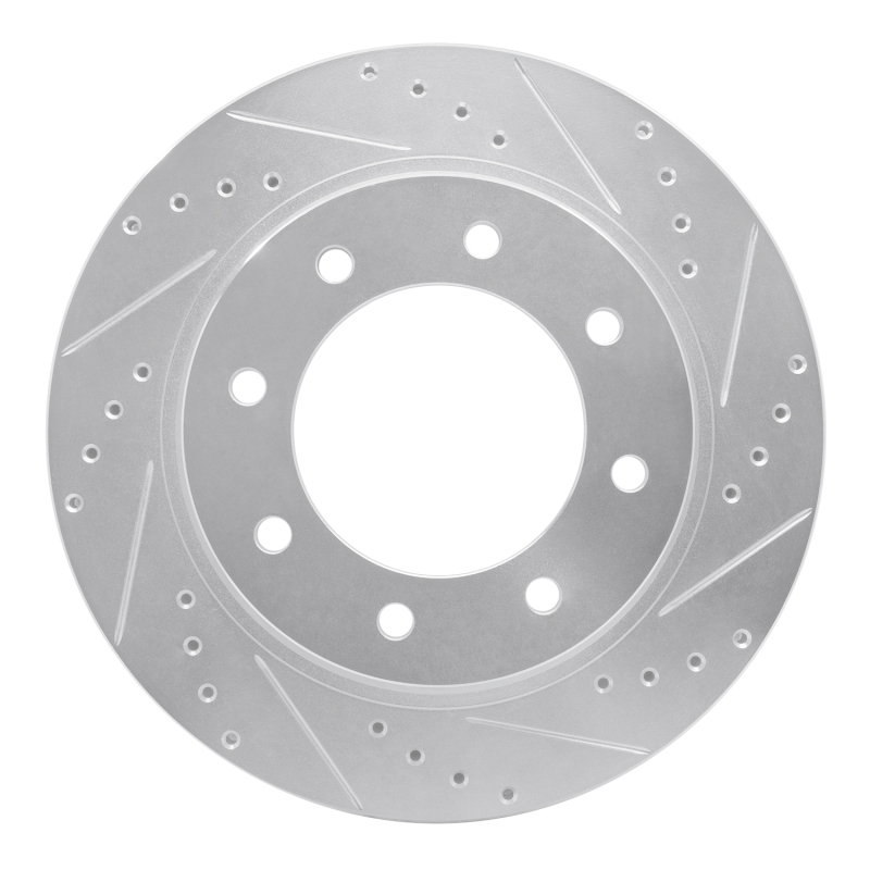 DFC 12-21 Nissan NV2500 Front Right Drilled & Slotted Silver Brake Rotor