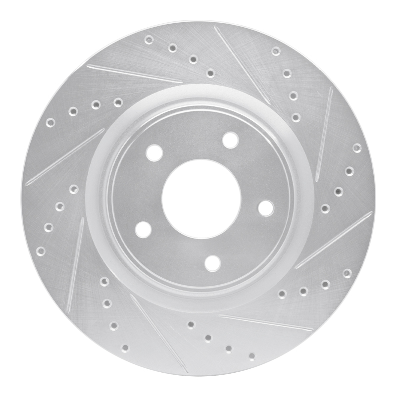 DFC 14-19 Nissan X-Trail (Mexico) Front Right Drilled & Slotted Silver Brake Rotor