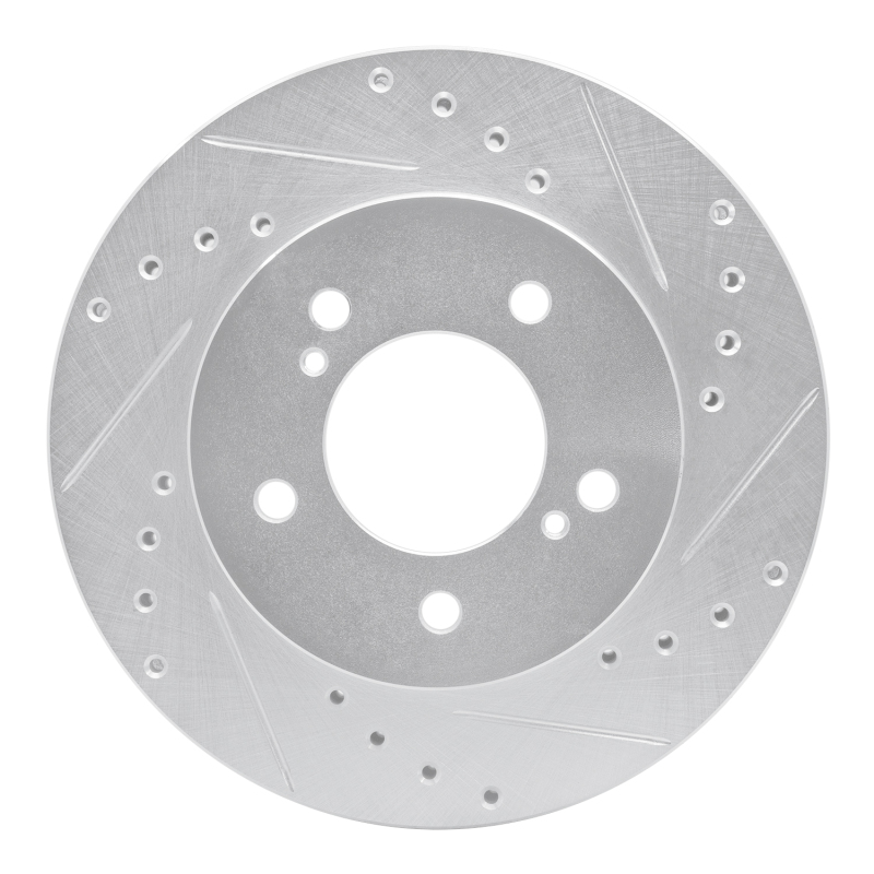 DFC 93-02 Mercury Villager Front Right Drilled & Slotted Silver Brake Rotor