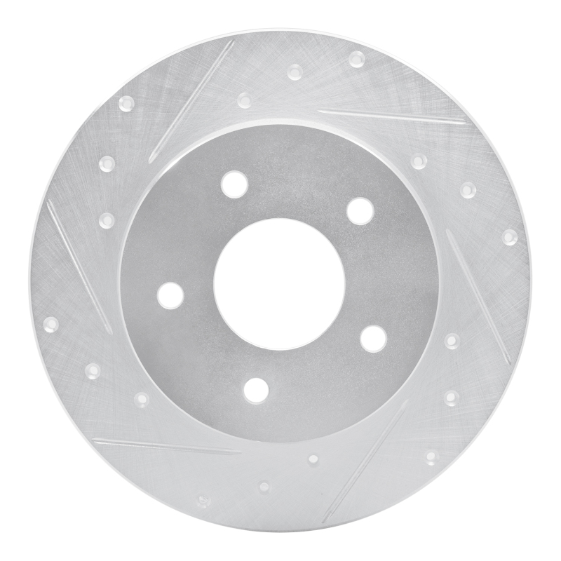 DFC 19-25 Nissan Altima Rear Left Drilled & Slotted Silver Brake Rotor