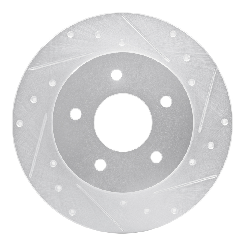 DFC 19-25 Nissan Altima Rear Right Drilled & Slotted Silver Brake Rotor