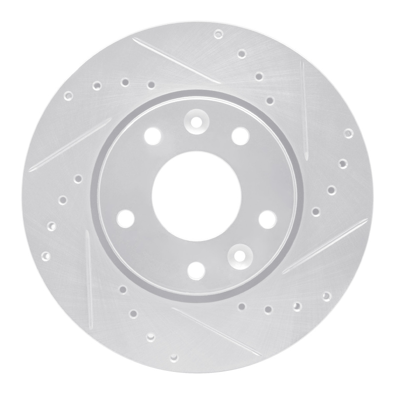 DFC 20-25 Nissan Sentra Front Right Drilled & Slotted Silver Brake Rotor