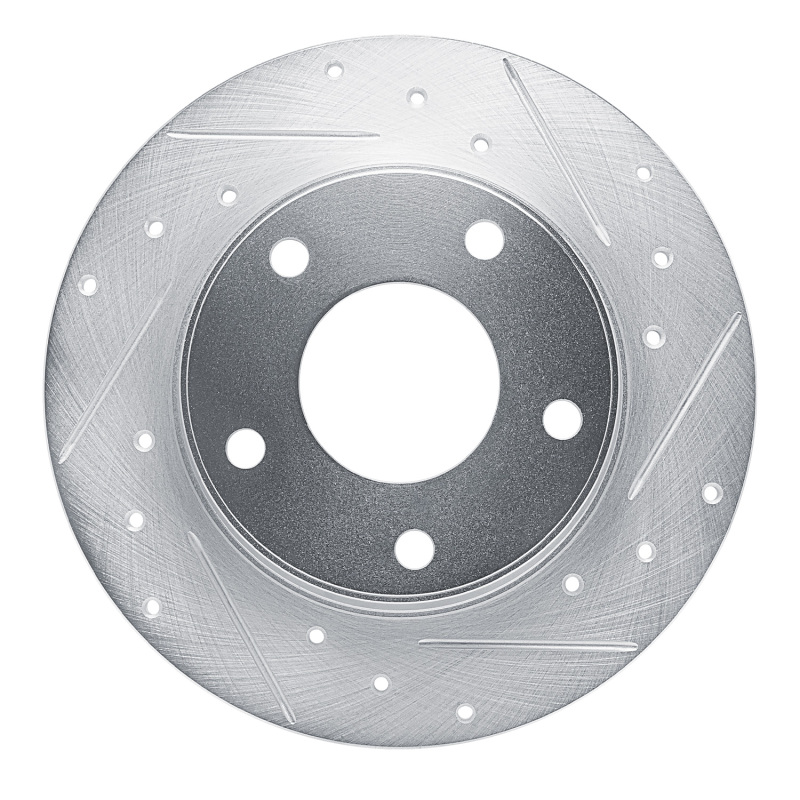 DFC 20-25 Nissan Sentra Rear Right Drilled & Slotted Silver Brake Rotor