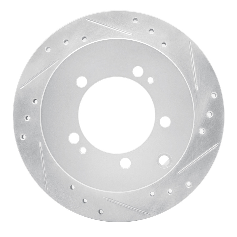 DFC 91-99 Dodge Stealth Rear Right Drilled & Slotted Silver Brake Rotor
