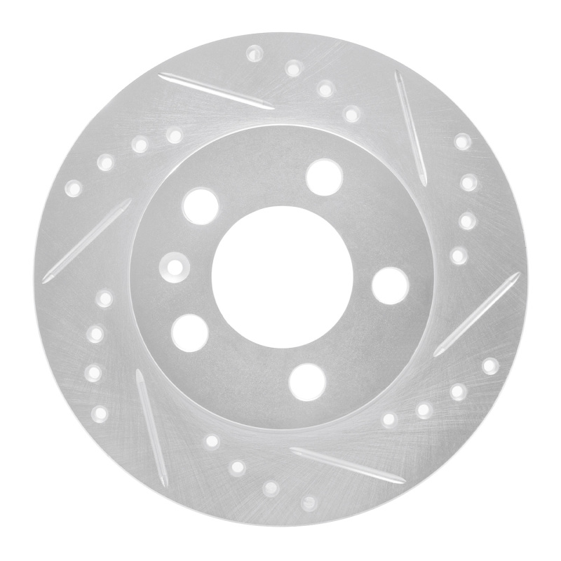 DFC 01-06 Audi TT Quattro Rear Right Drilled & Slotted Silver Brake Rotor