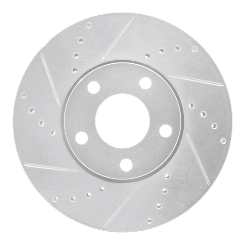 DFC 92-8 Audi A6 Quattro Front Left Drilled & Slotted Silver Brake Rotor