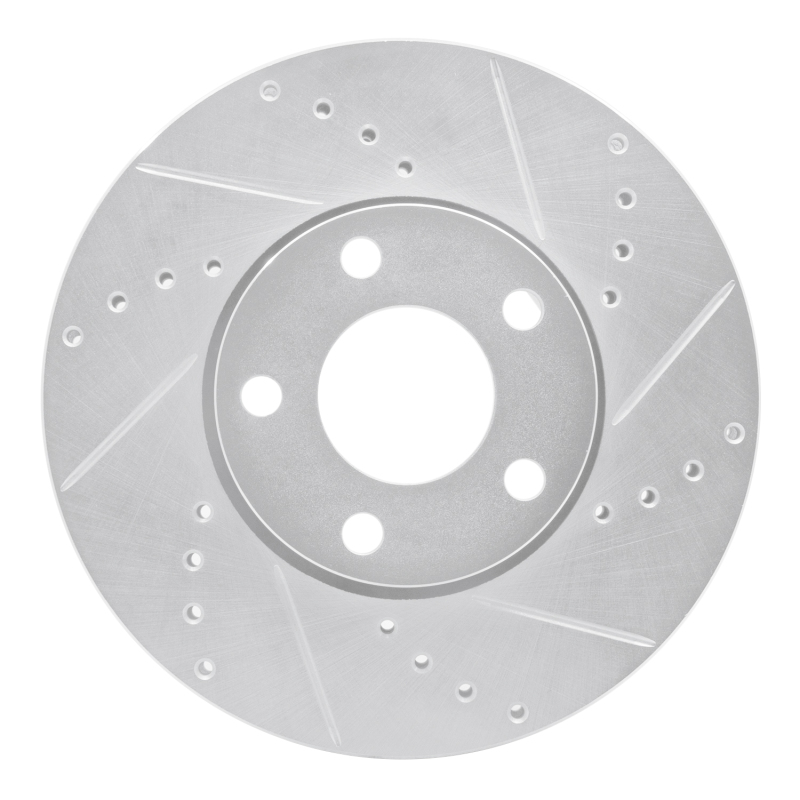 DFC 92-8 Audi A4 (USA/Canada) Front Right Drilled & Slotted Silver Brake Rotor