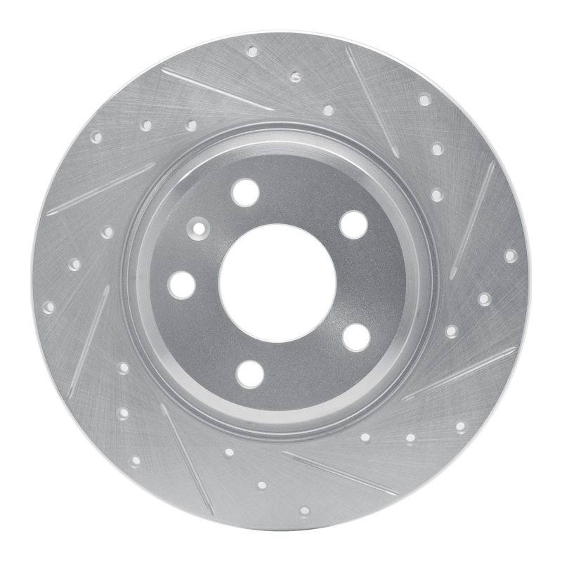 DFC 08-25 Audi Q5 (Mexico) Rear Right Drilled & Slotted Silver Brake Rotor