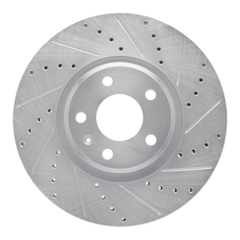 DFC 11-17 Audi A5 Front Right Drilled & Slotted Silver Brake Rotor