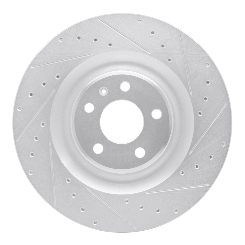 DFC 17-25 Audi A8 Rear Right Drilled & Slotted Silver Brake Rotor