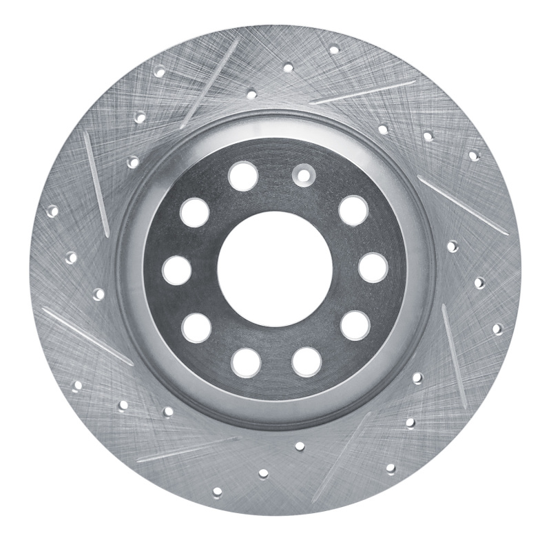 DFC 16-25 Audi Q3 Rear Left Drilled & Slotted Silver Brake Rotor