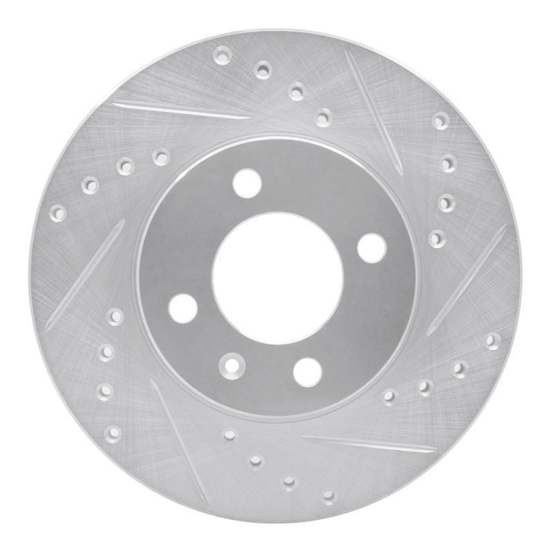 DFC 86-8 Volkswagen Derby (Mexico) Front Right Drilled & Slotted Silver Brake Rotor