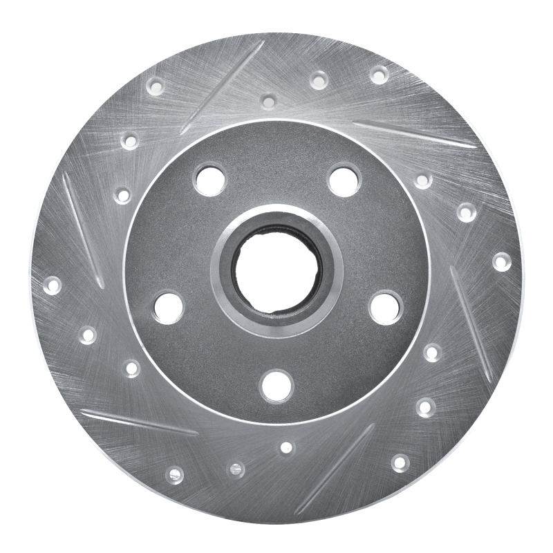 DFC 92-98 Volkswagen Golf Rear Left Drilled & Slotted Silver Brake Rotor