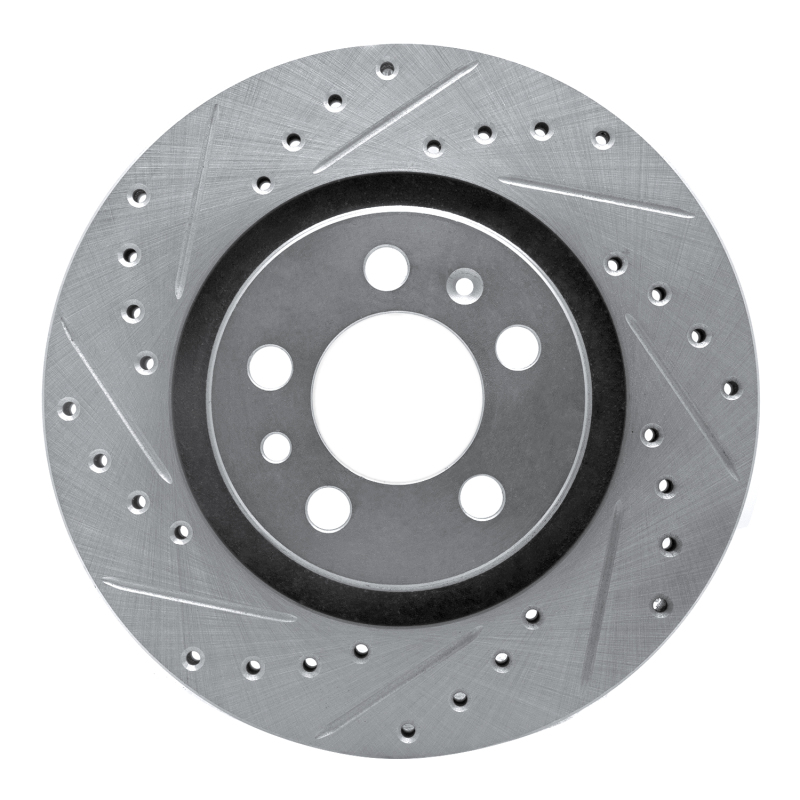 DFC 98-15 Volkswagen Jetta Wagon/Jetta Sedan Front Left Drilled & Slotted Silver Brake Rotor