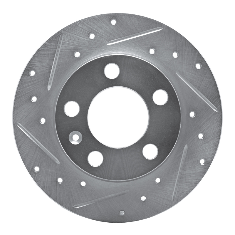 DFC 98-24 Audi TT Rear Left Drilled & Slotted Silver Brake Rotor
