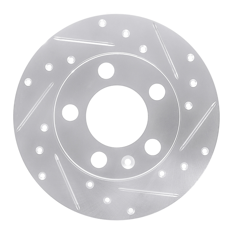 DFC 98-24 Audi TT Rear Right Drilled & Slotted Silver Brake Rotor