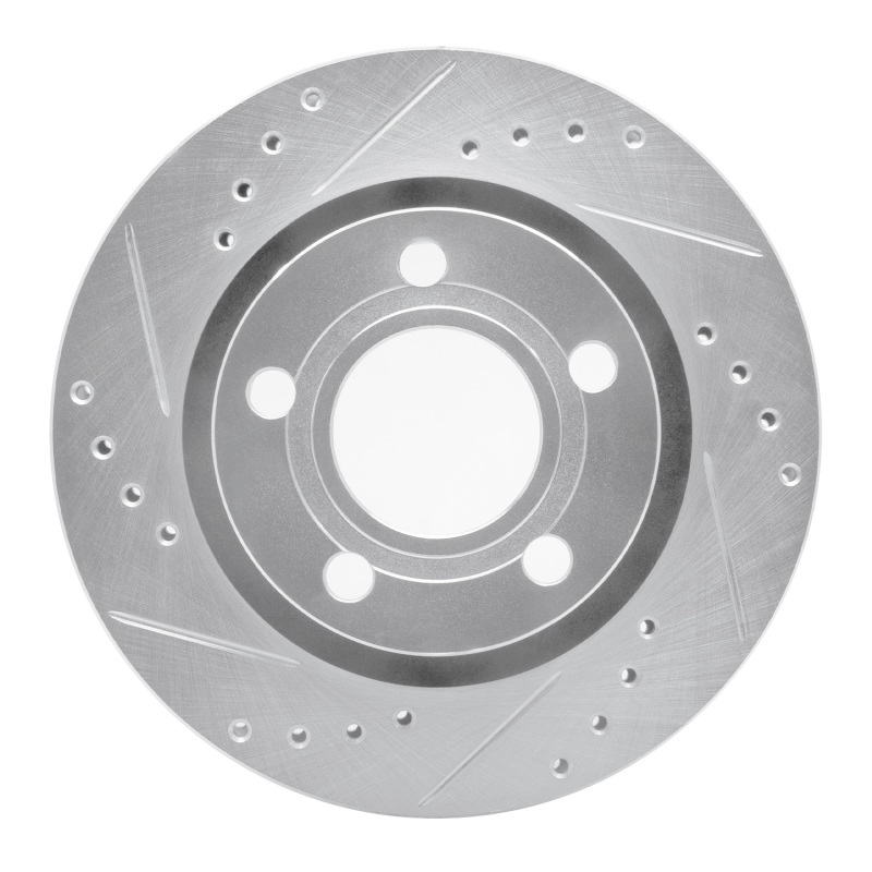 DFC 99-05 Audi S6 Rear Left Drilled & Slotted Silver Brake Rotor