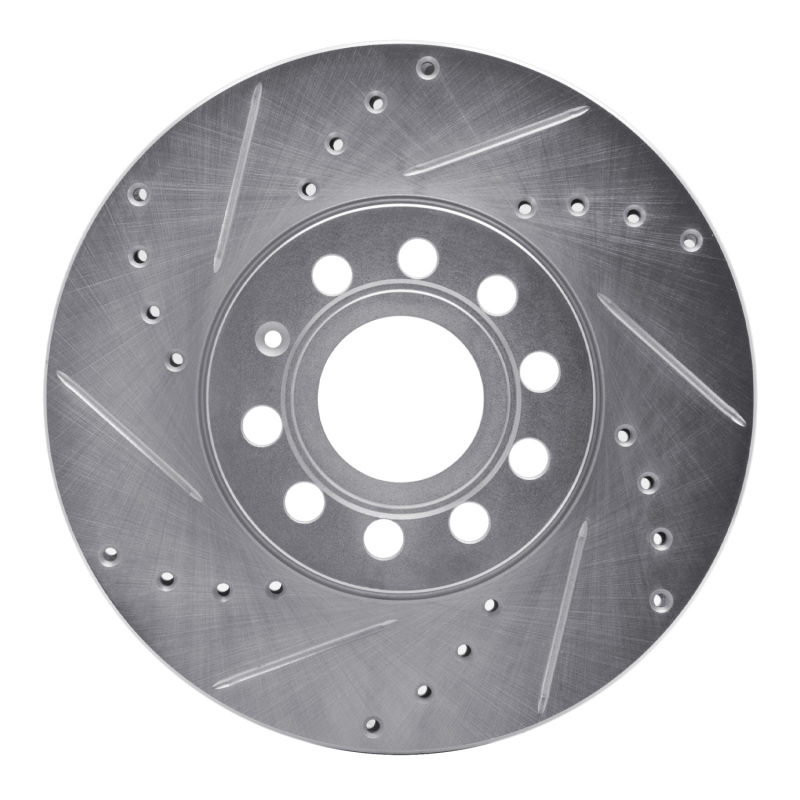 DFC 05-25 Audi Q2 (Mexico) Front Left Drilled & Slotted Silver Brake Rotor