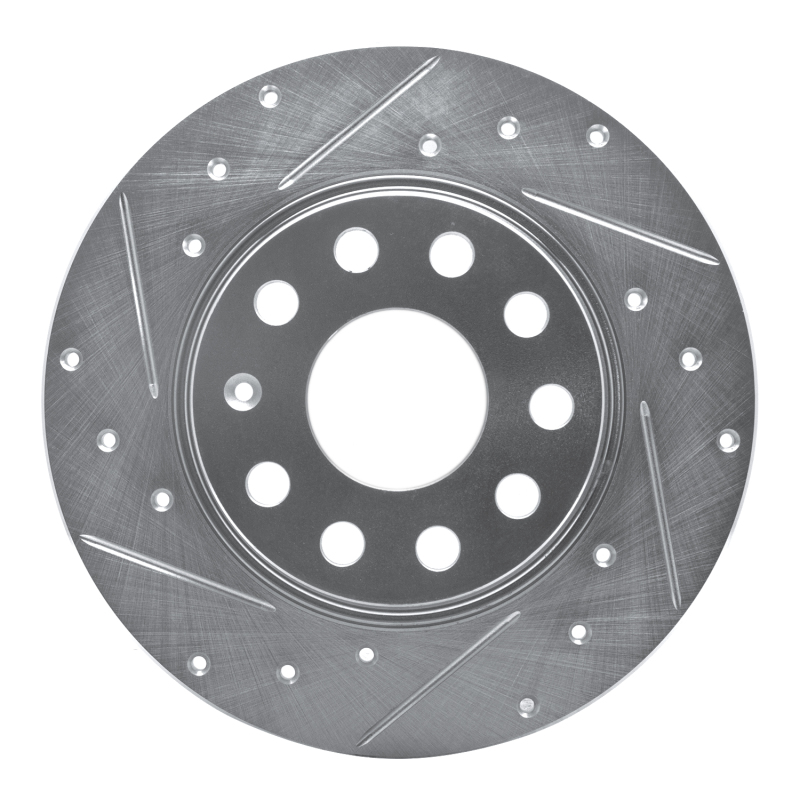 DFC 05-25 Audi A3 Quattro Rear Left Drilled & Slotted Silver Brake Rotor