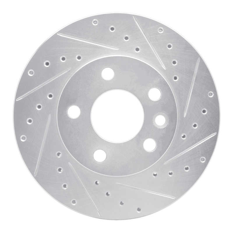 DFC 96-00 Volkswagen EuroVan Front Right Drilled & Slotted Silver Brake Rotor