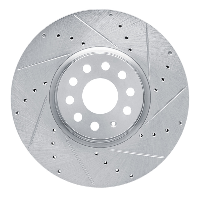 DFC 18-25 Volkswagen Atlas Cross Sport/Atlas (Mexico) Front Right Drill & Slot Silver Brake Rotor