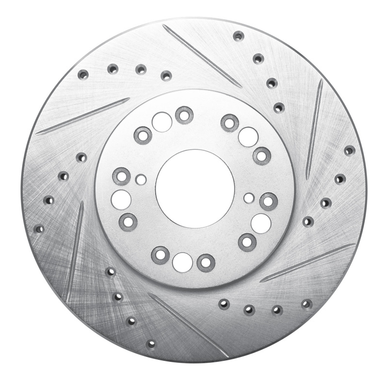 DFC 90-90 Lexus LS400 Front Right Drilled & Slotted Silver Brake Rotor