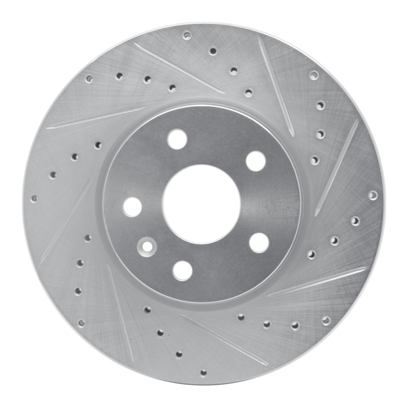 DFC 06-15 Lexus IS250 Rear Right Drilled & Slotted Silver Brake Rotor