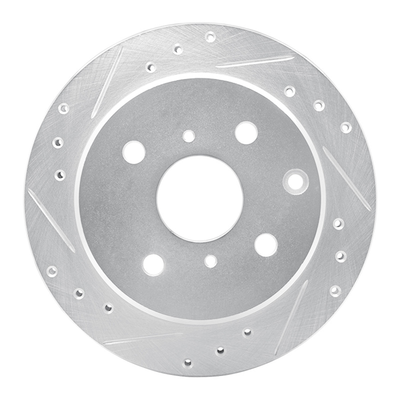 DFC 84-88 Toyota Cressida Rear Left Drilled & Slotted Silver Brake Rotor