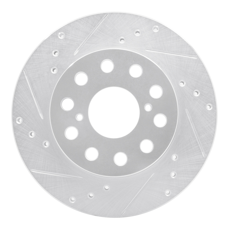 DFC 91-95 Toyota MR2 Rear Left Drilled & Slotted Silver Brake Rotor