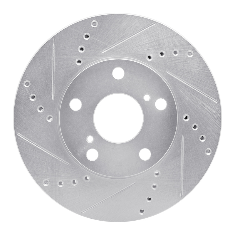 DFC 92-06 Lexus ES300 Front Left Drilled & Slotted Silver Brake Rotor
