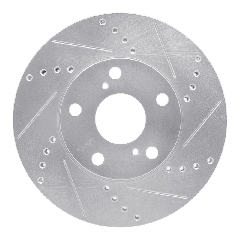 DFC 92-06 Lexus ES300 Front Right Drilled & Slotted Silver Brake Rotor