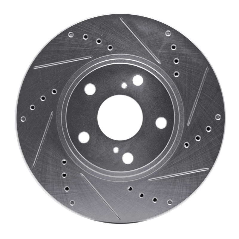 DFC 99-07 Lexus RX300 Front Right Drilled & Slotted Silver Brake Rotor