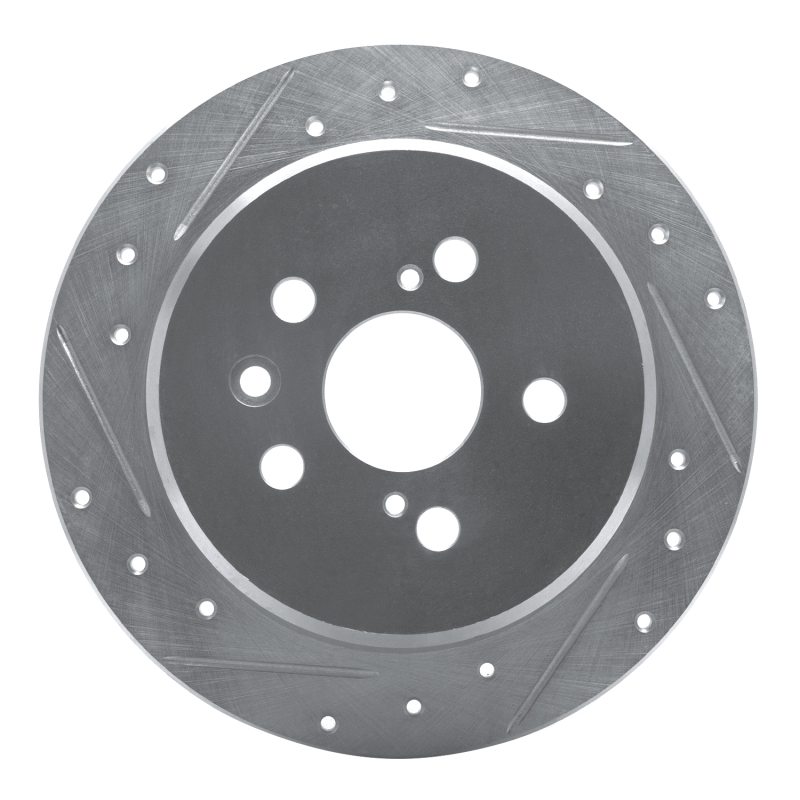 DFC 96-99 Toyota Celica Rear Left Drilled & Slotted Silver Brake Rotor