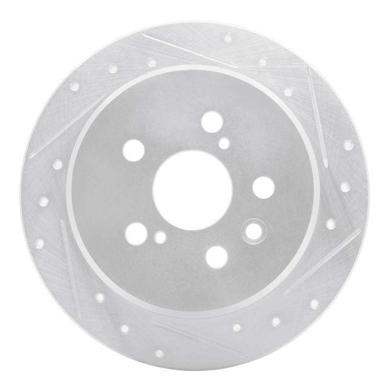 DFC 96-99 Toyota Celica Rear Right Drilled & Slotted Silver Brake Rotor