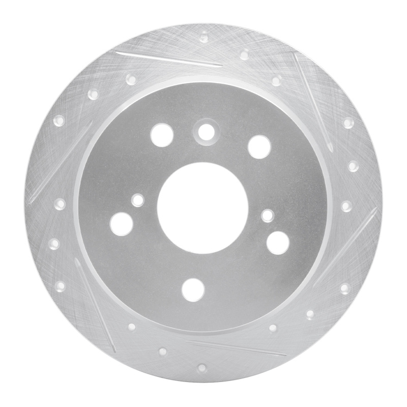 DFC 02-08 Lexus ES300 Rear Right Drilled & Slotted Silver Brake Rotor