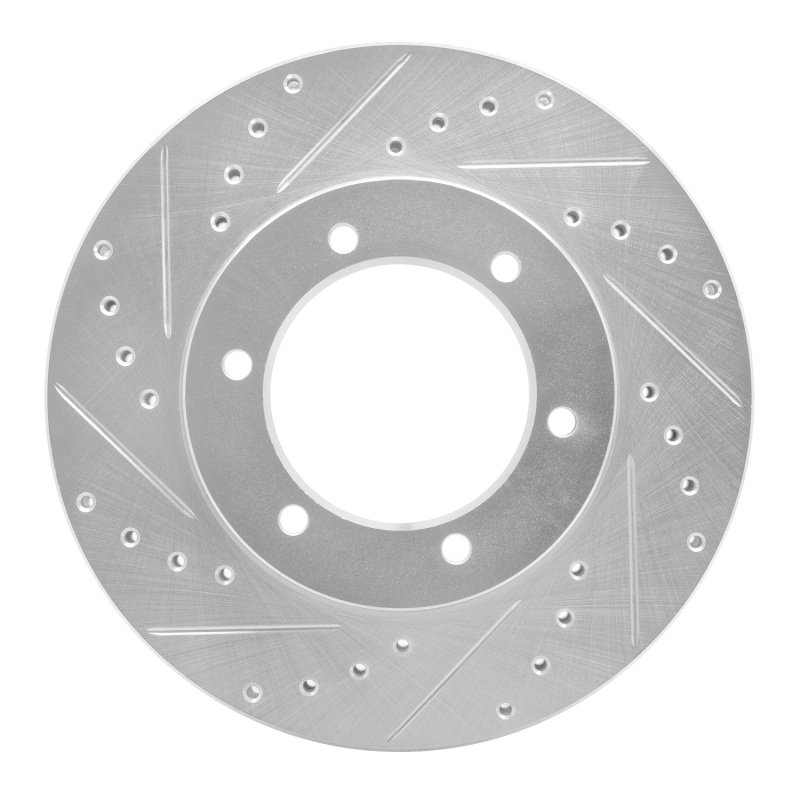 DFC 91-98 Toyota T100 Front Left Drilled & Slotted Silver Brake Rotor