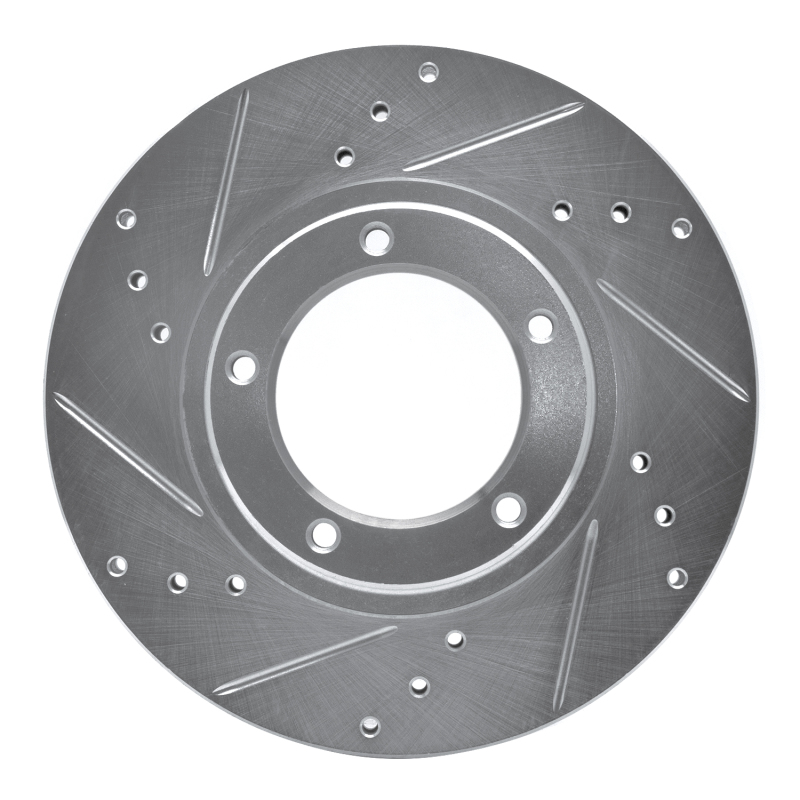 DFC 95-04 Toyota Tacoma Front Left Drilled & Slotted Silver Brake Rotor